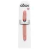 King Cock dubultais realistisks dildo 31cm naturāls