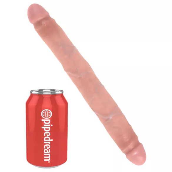 King Cock dubultais realistisks dildo 31cm naturāls
