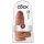 King Cock 9 Chubby - piesūcekņdildo (23cm) - tumši dabisks