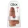 King Cock dildo ar piesūcekni 23 cm tumši miesaskrāsas