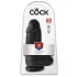 King Cock dildo ar stiprinājumu, sēkliniekiem, 23cm, melns