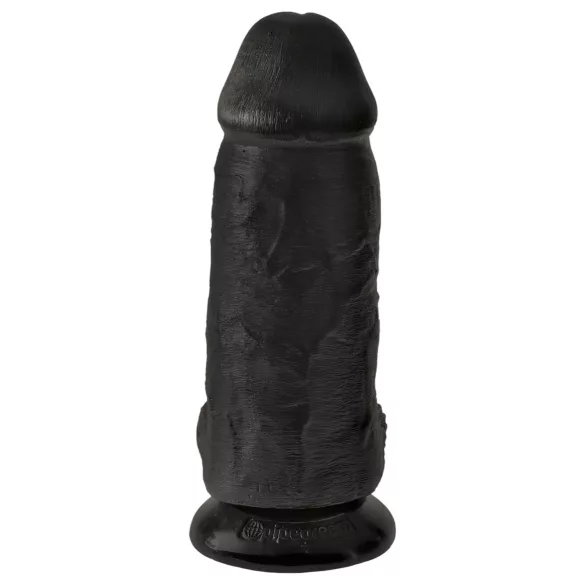 King Cock dildo ar stiprinājumu, sēkliniekiem, 23cm, melns