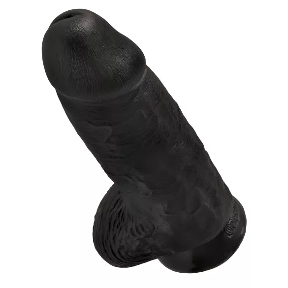 King Cock dildo ar stiprinājumu, sēkliniekiem, 23cm, melns
