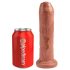 King Cock 7 - reālistisks dildo (18cm) - tumšs naturāls