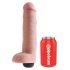 King Cock 10 - dzīves izmēra šļācējdildo (25cm) - naturāls