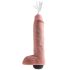 King Cock 11 - reālistisks strūklas dildo (28 cm) - dabīgs