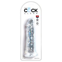 King Cock Clear 8 - reālistisks piesūcekņa dildo 20 cm