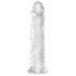 King Cock Clear 8 - piesūceknis, liels dildo (20 cm)