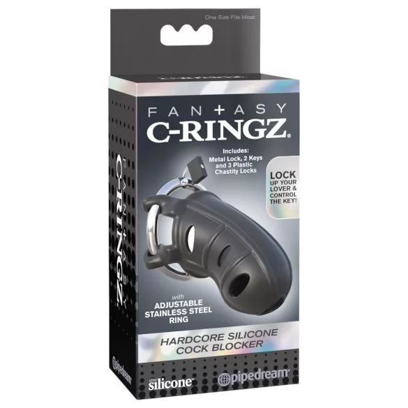 C-Ringz - silikona dzimumlocekļa būris melns