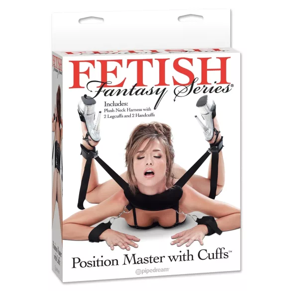 Pipedream - Fetish Position Master - BDSM sasaistīšanas komplekts (melns)