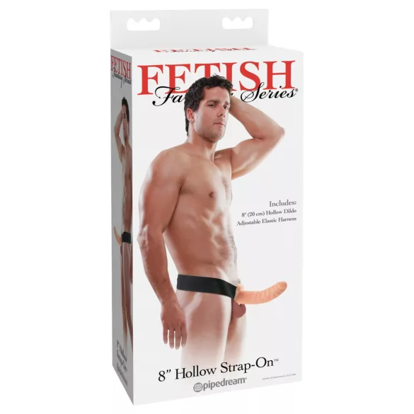 Fetish Fantasy - strap-on dobuls ar dobumu naturālajā krāsā
