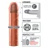 Pipedream - X-TENSION Perfect 2 - reālistisks dzimumlocekļa uzmava (20,3 cm, dabīga krāsa)