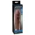 Pipedream X-TENSION Mega 2 - reālistisks dzimumlocekļa uzmava (20,3 cm) - tumši naturāls