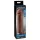 Pipedream X-TENSION Perfect 2 - dzimumlocekļa uzmava ar sēklinieku gredzenu - tumši naturāla (19 cm)