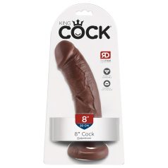 King Cock dildo 20 cm brūns