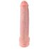 King Cock 15 - piesūcekņa dildo (38cm) - dabīgs