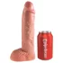 King Cock siksnas dildo ar dobumu 25 cm