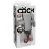 King Cock siksnas dildo ar dobumu 25 cm