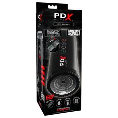   PDX Moto Blower - masturbators ar sūkšanu un vibrāciju melns