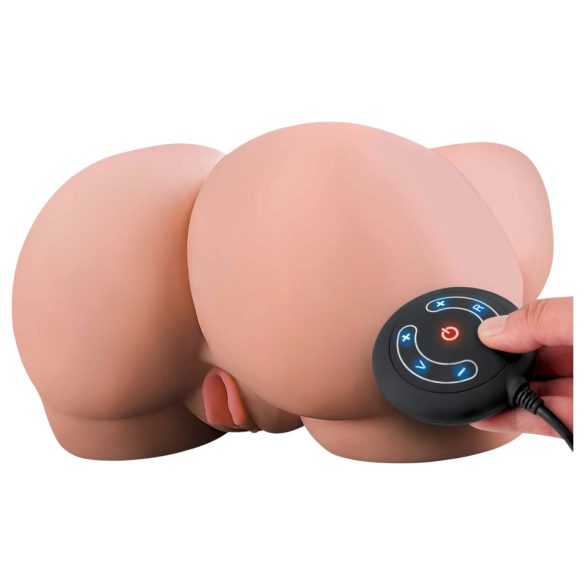 PDX Elite Milk Me Silly - vibrējošs torss masturbators (dabisks)