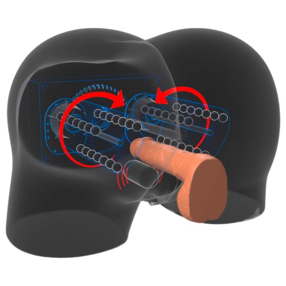 PDX Elite Milk Me Silly - vibrējošs torss masturbators (dabisks)