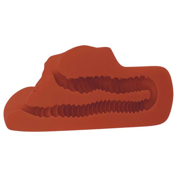 PDX masturbators 2in1 dubultā reālistiskā masturbators brūnā krāsā