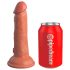 King Cock Elite 6 - piesūcekņa realistisks dildo (15cm) - tumšs