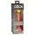 King Cock Elite 6 - vibrators ar piesūcekni (15 cm) - naturāls