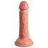 King Cock Elite 6 - reālistisks vibrators 15 cm (tumši dabīgs)