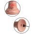 King Cock Elite 6 - reālistisks vibrators 15 cm (tumši dabīgs)