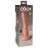 King Cock Elite 7 - piesūcekņa radio vibrators 18cm - dabīgs