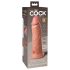 King Cock Elite 8 - piesūceknis vibrators (20cm) - dabīgs