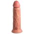King Cock Elite 8 - piesūceknis vibrators (20cm) - dabīgs