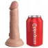 King Cock Elite piestiprināms strap-on dildo iesācējiem, naturāls
