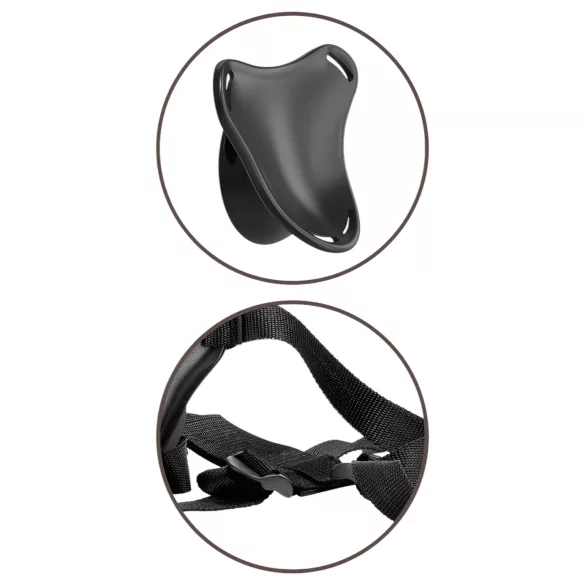 King Cock Elite piestiprināms strap-on dildo iesācējiem, naturāls
