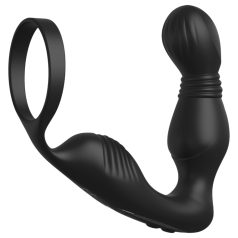   Anal Fantasy Elite - prostatas vibrators ar dzimumlocekļa gredzenu melns