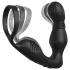 Anal Fantasy Elite - prostatas vibrators ar dzimumlocekļa gredzenu (melns)