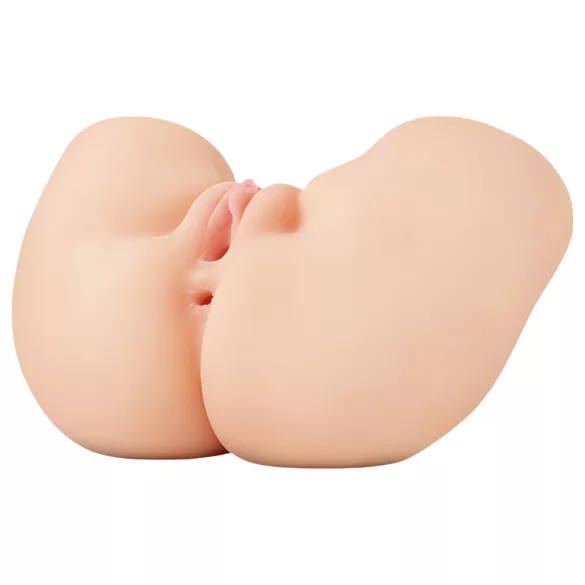 PDX Elite - vīriešu vibrējošs masturbators 2in1 naturals