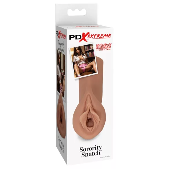 Pipedream Sorority Snatch - masturbators maksts mākslīgā āda naturāls