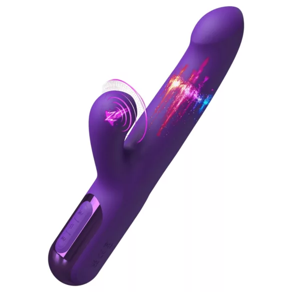 Fantasy For Her - 2in1 stūmošais vibrators un klitora stimulator (violets)
