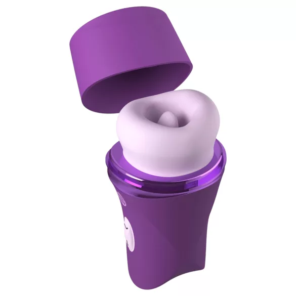 Fantasy For Her Lush Kiss Plush - vakuuma un mēles klitora stimulators (violets)