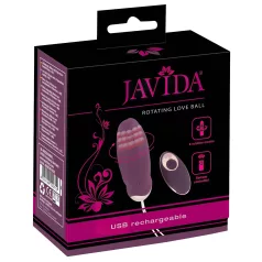 Javida - bezvadu rotējošs vibroola ar pērlītēm violets