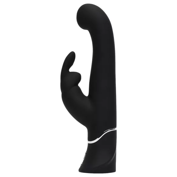 Happyrabbit G-punkta vibrators ar klitora stimulatoru, uzlādējams, melns