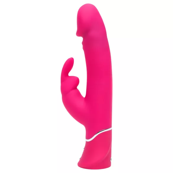Happyrabbit vibrators ar klitora stimulatoru, ūdensizturīgs, rozā