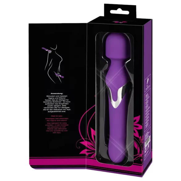 Javida vibrējošais masāžas nūjiņas un pērļu vibrators 2in1, violets
