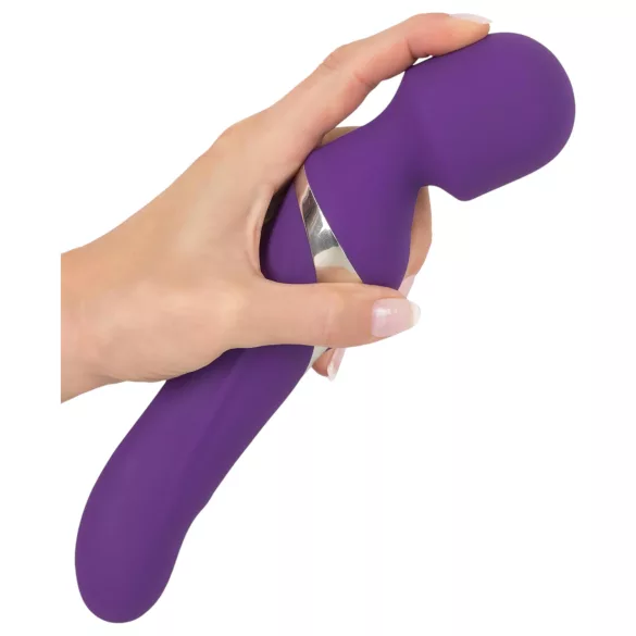 Javida vibrējošais masāžas nūjiņas un pērļu vibrators 2in1, violets