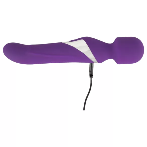 Javida vibrējošais masāžas nūjiņas un pērļu vibrators 2in1, violets