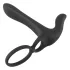 Black Velvets - akumulatora 2in1 vibrators un erekcijas gredzens melns