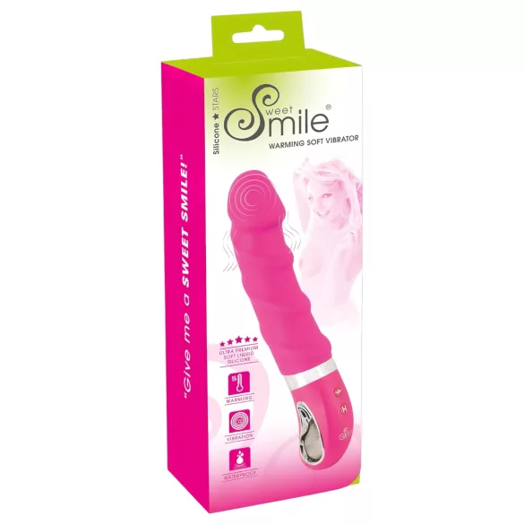 SMILE Soft - vibrators ar sildīšanu uzlādējams rozā