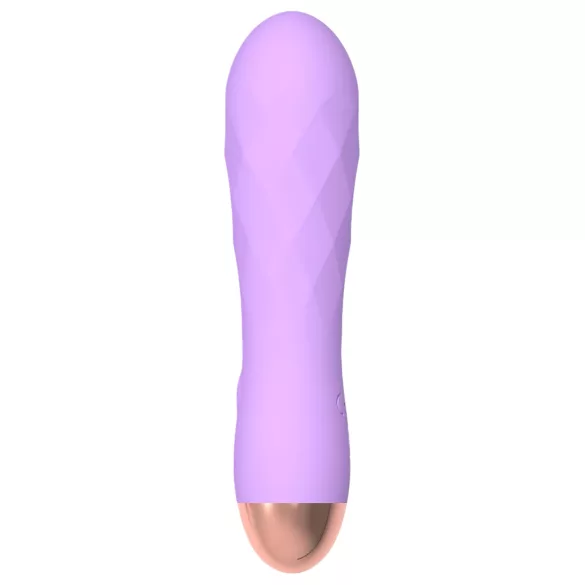 Cuties Mini - ūdensizturīgs vibrators ar režģi uzlādējams violets